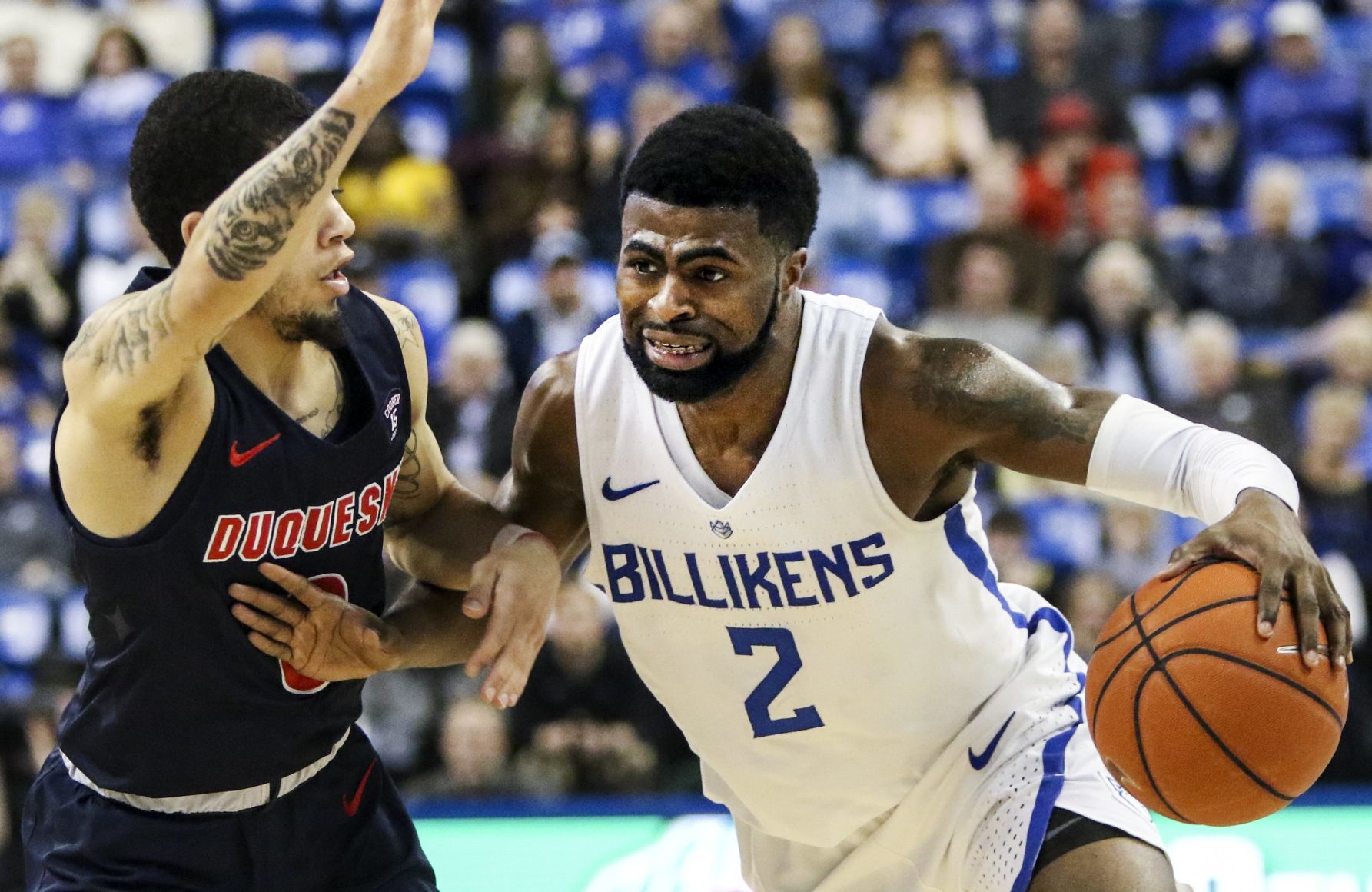 St. Louis University Battles Duquesne University on Senior Night